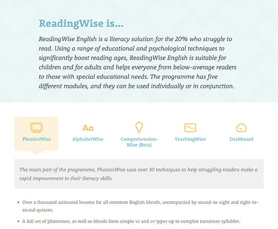 ReadingWise is page